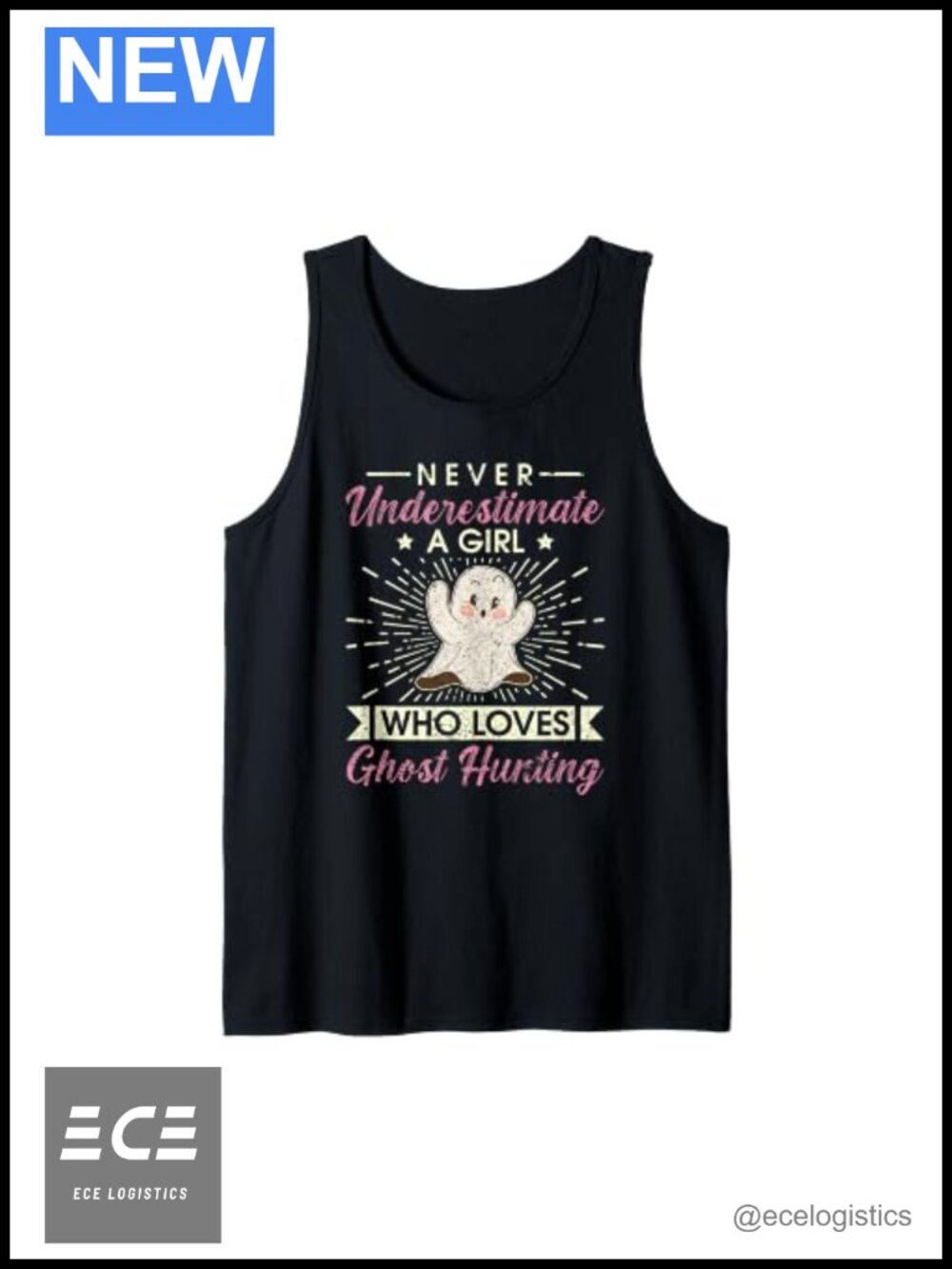 Funny Ghost Hunting Tank Top Halloween Paranormal Investigator